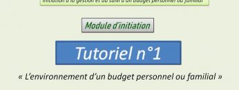 L’environnement d’un budget personnel ou familial