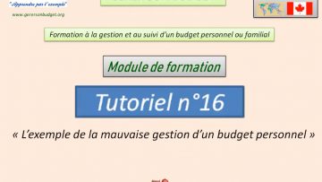 L’exemple de la mauvaise gestion d’un budget personnel