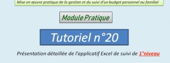 Présentation détaillée de l’applicatif Excel de suivi du budget de