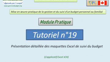 Présentation détaillée des maquettes Excel de gestion et de suivi d’un budget personnel