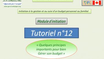 Quelques principes importants pour bien gérer son budget